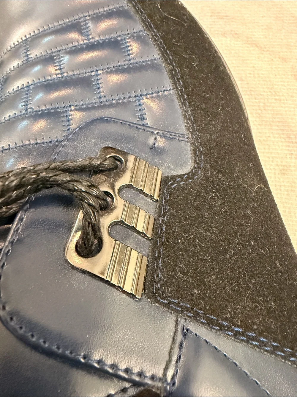 Gatsby Men's Navy Derby Lace-Up Shoes
